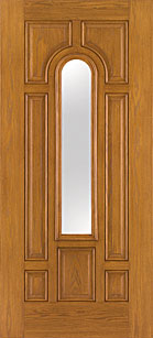 Therm-Tru oak finish entry door
